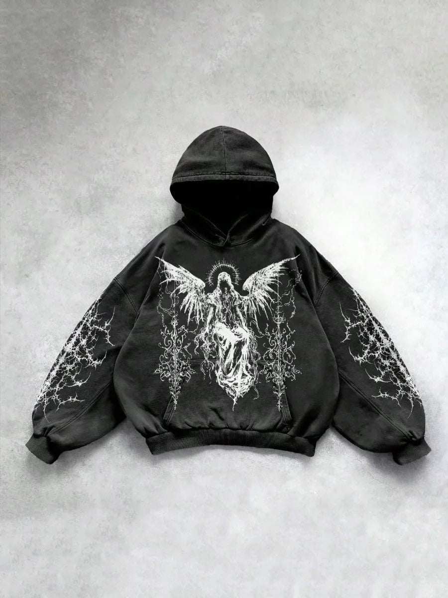Print Harajuku Hoodie